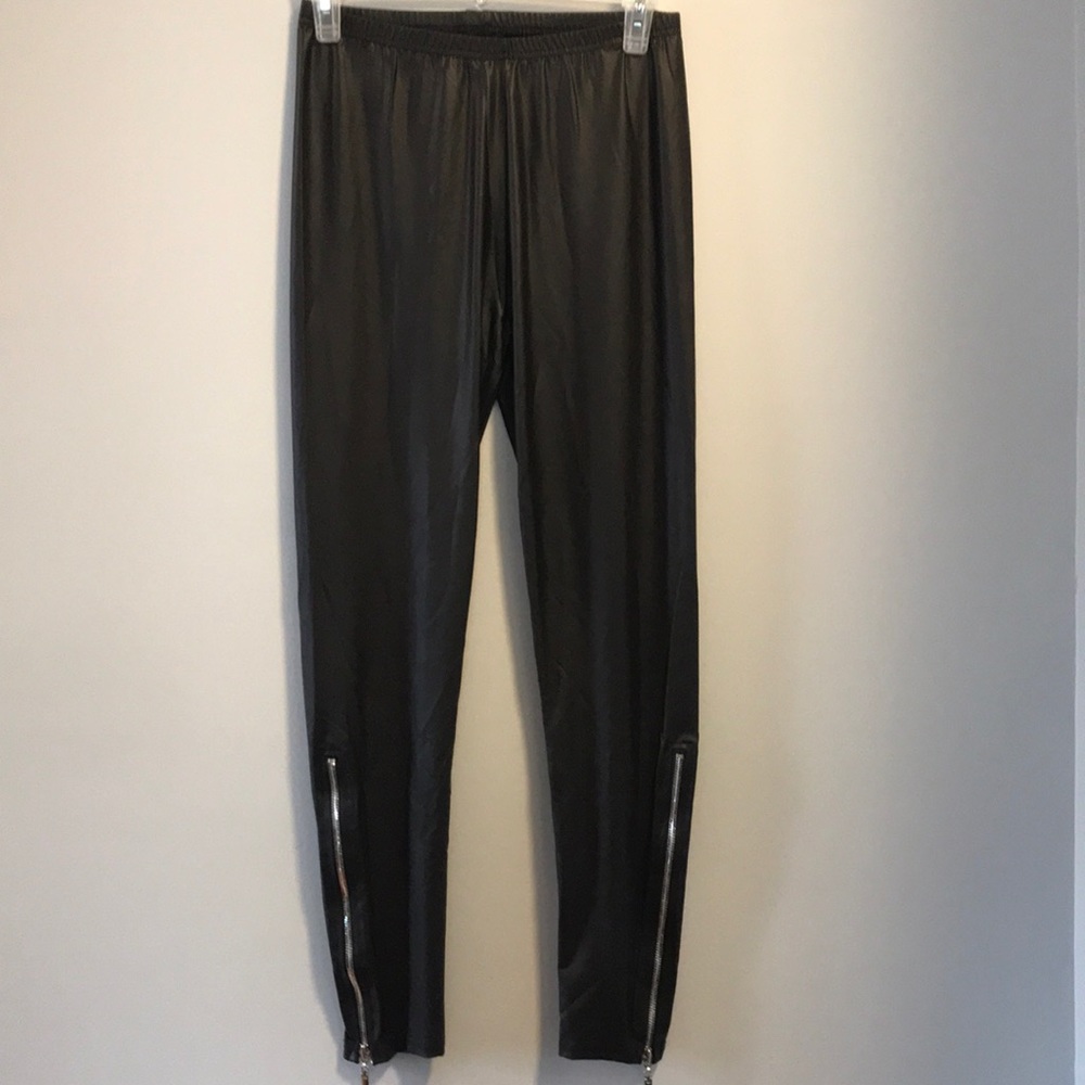 Vegan leather leggings